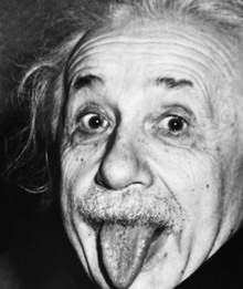 Эйнштейн с языком
